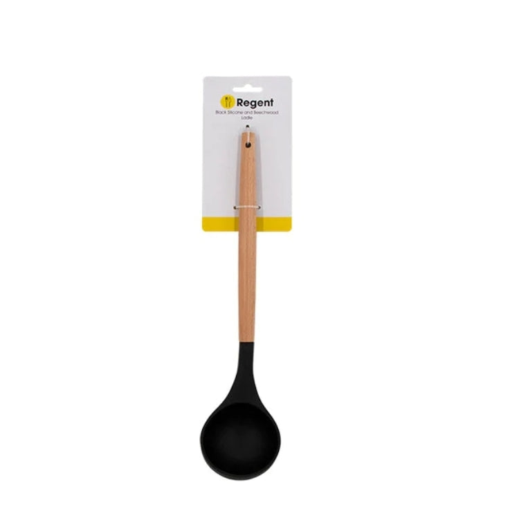 Regent Silicone And Beechwood Kitchen Utensils